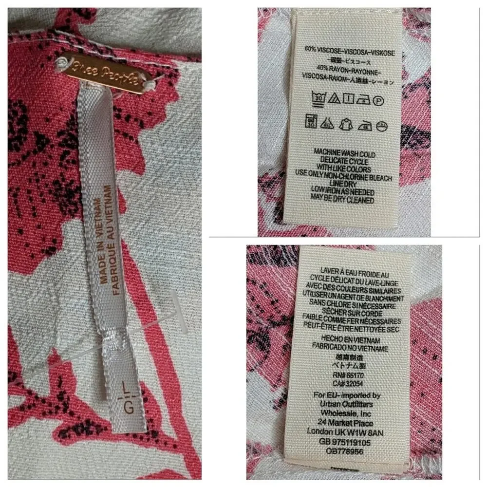 Free People French Quarter Minidress - Sz L - NWOT